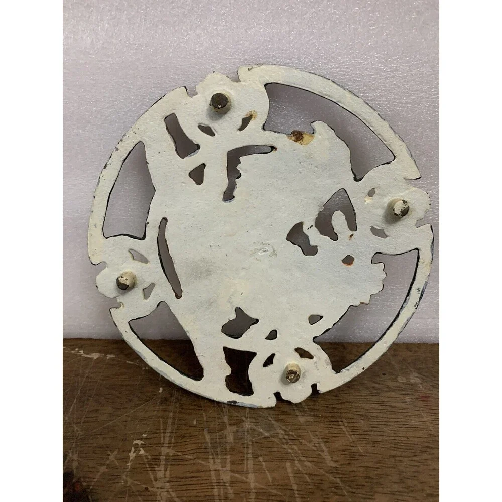Vintage Cast-iron Rooster Kitchen Trivet Hand painted